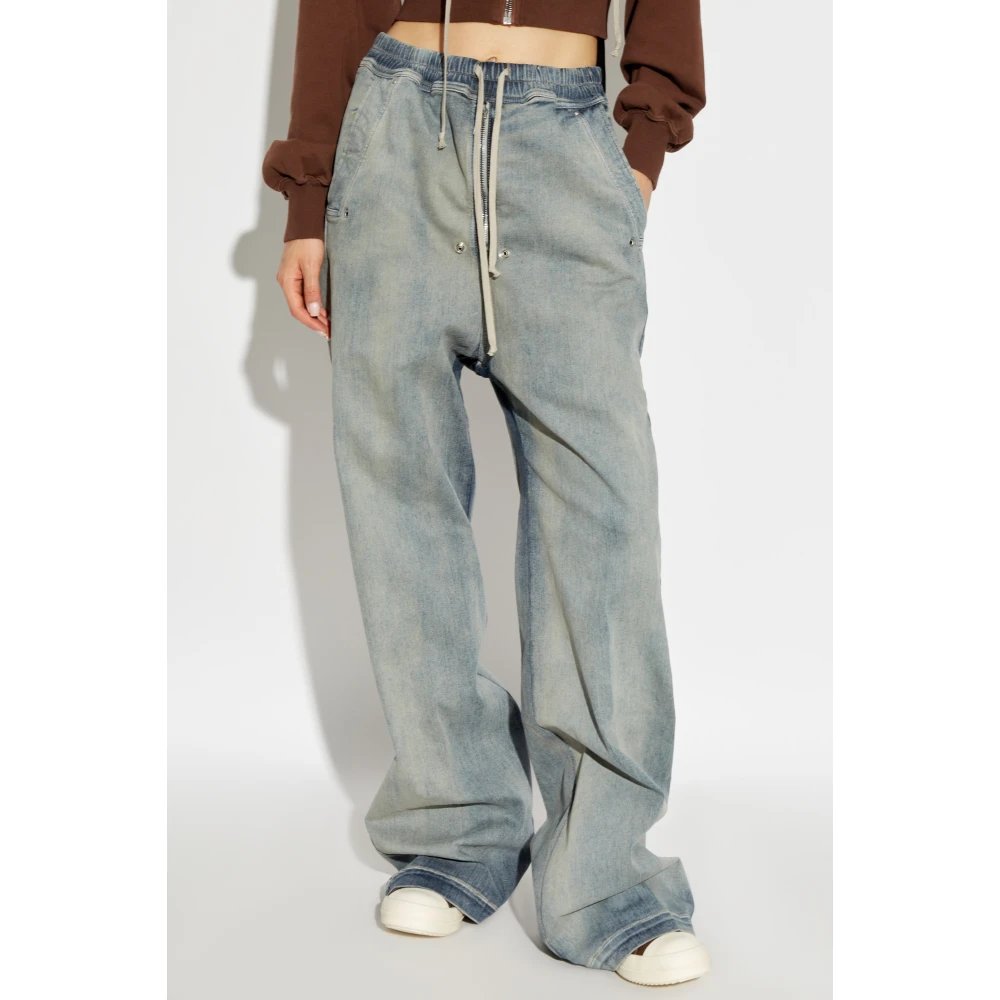 Rick Owens Geth Belas Jeans Blue Dames