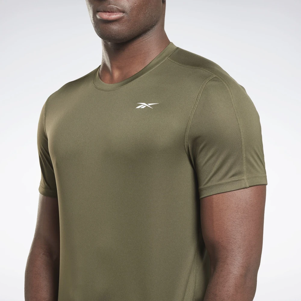 Reebok Technische T-shirt Green Heren