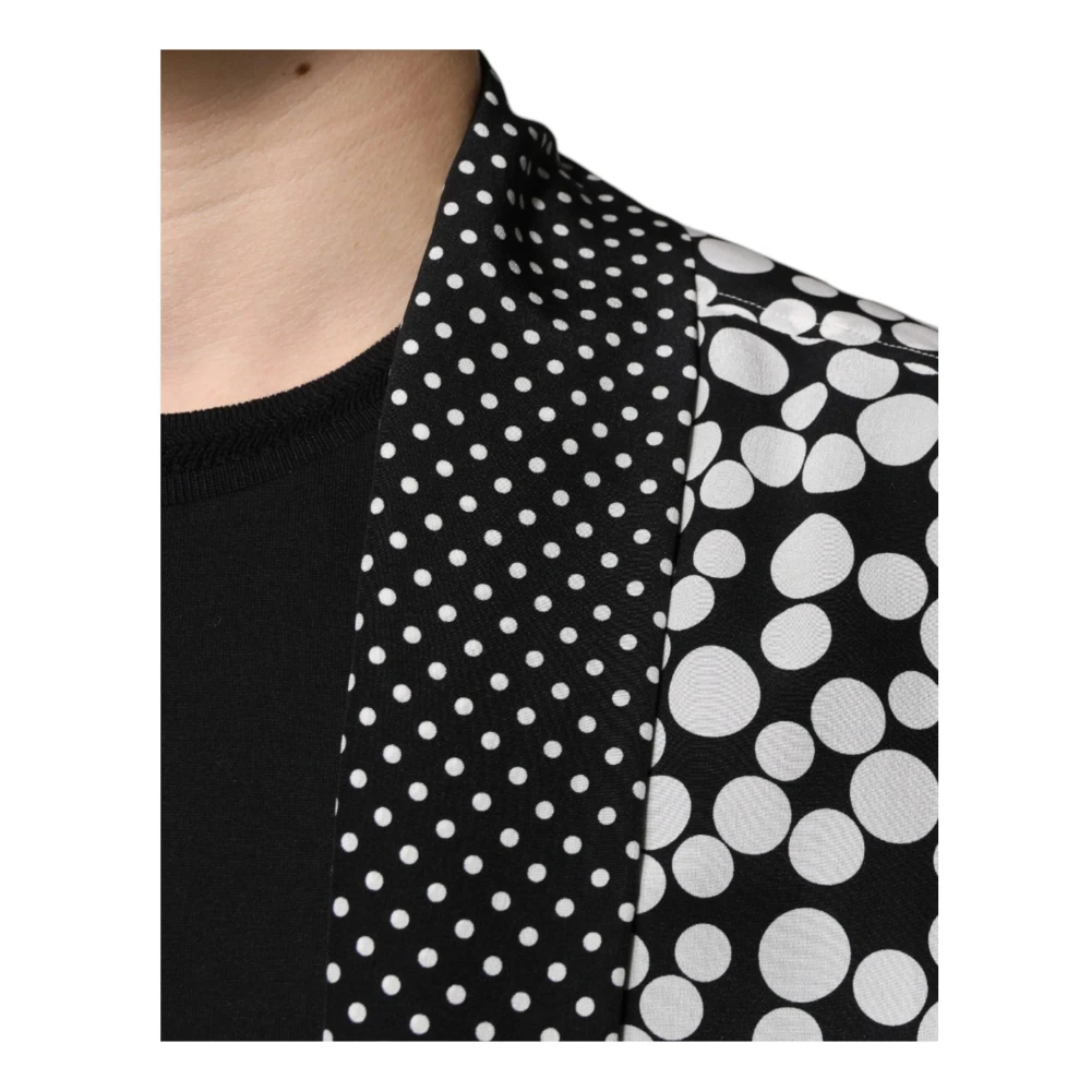 Dolce & Gabbana Zijden polka dots lange mouw overhemd Multicolor Heren