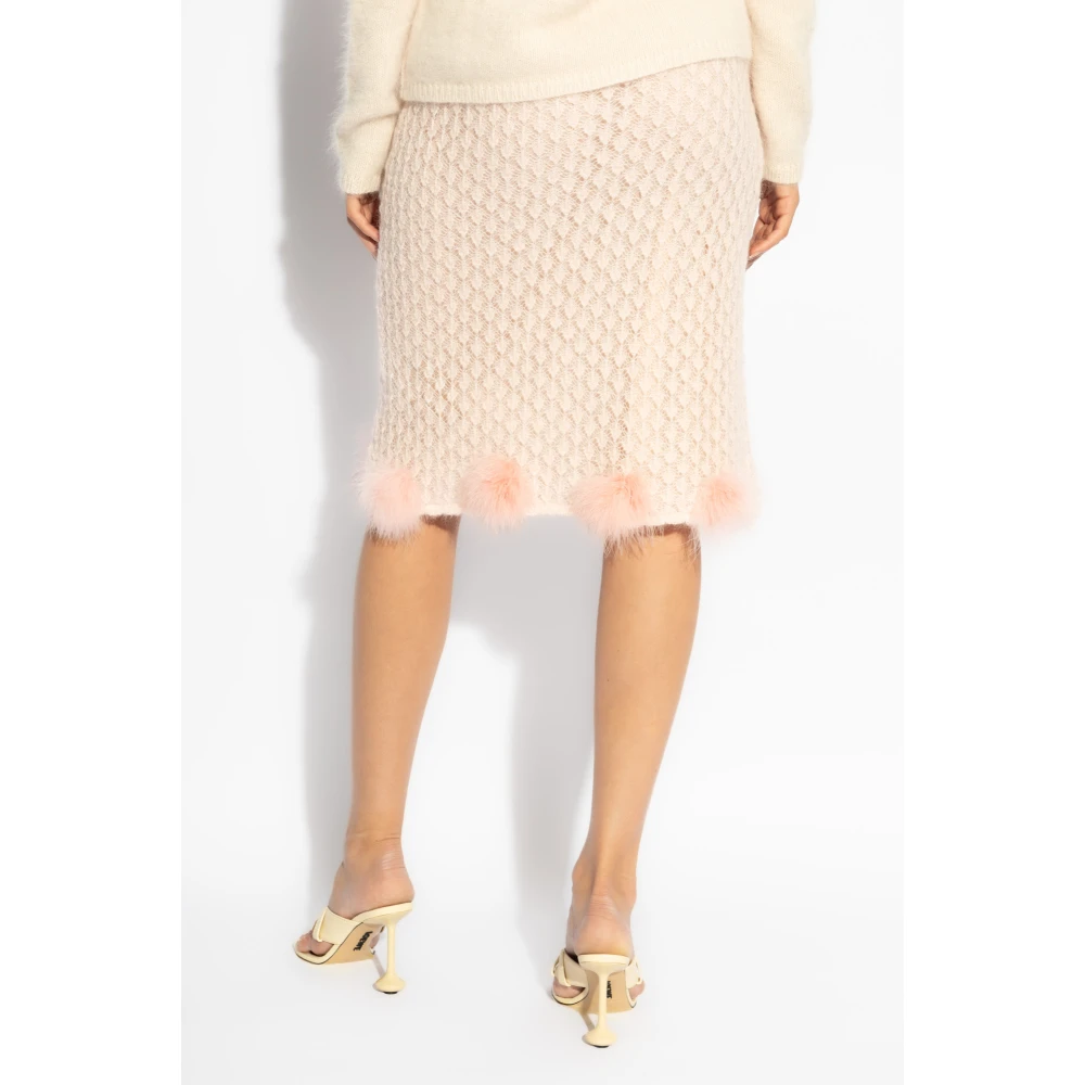 Blumarine Rok met decoratieve afwerking Pink Dames