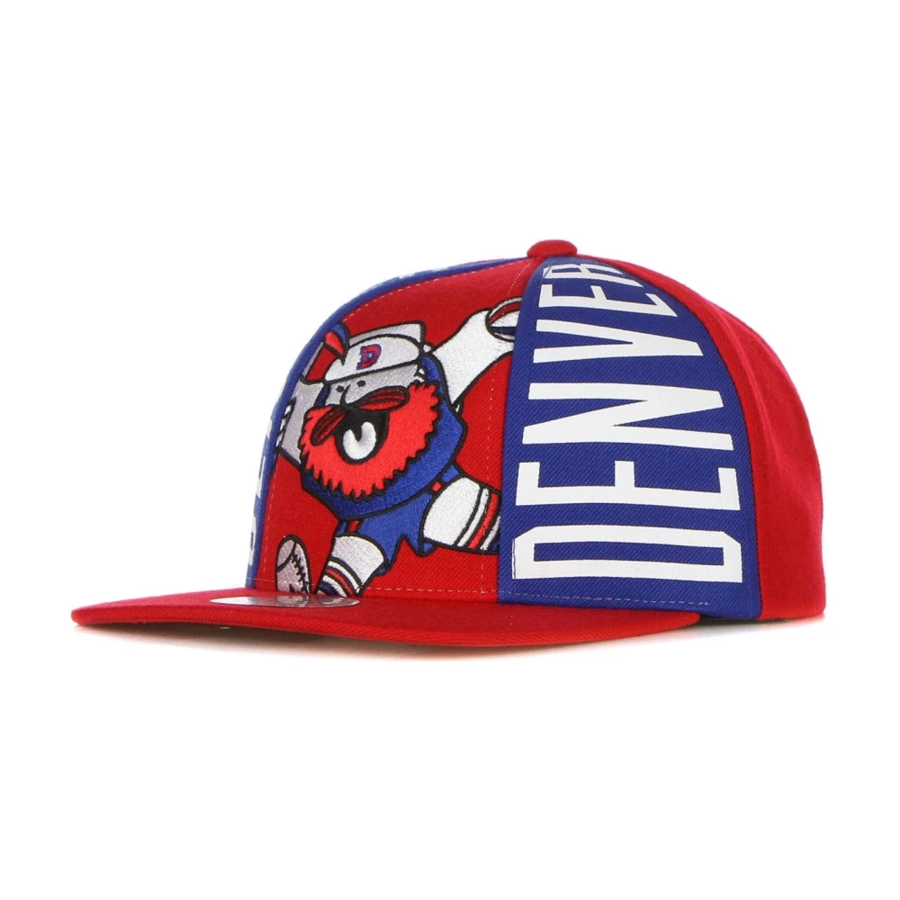 Mitchell & Ness Denver Nuggets Platte Klep Snapback Pet Red Heren