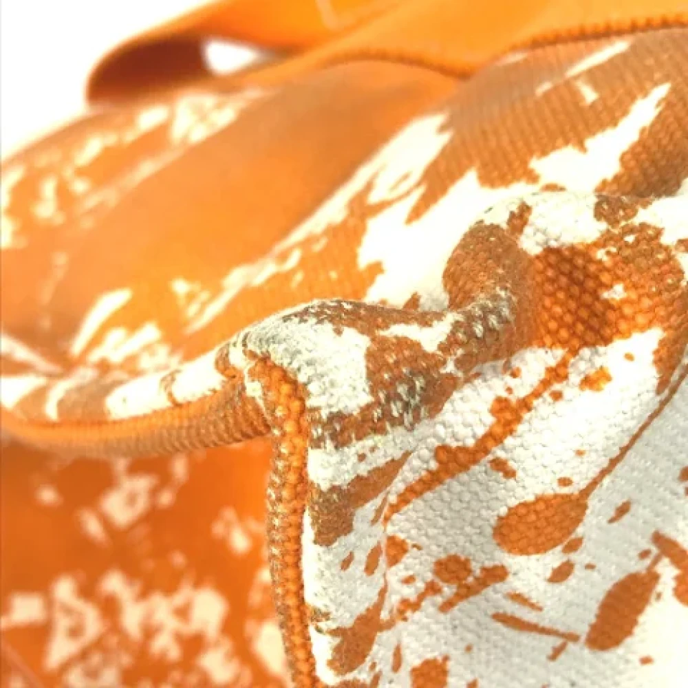 Hermès Vintage Pre-owned Fabric handbags Orange Dames