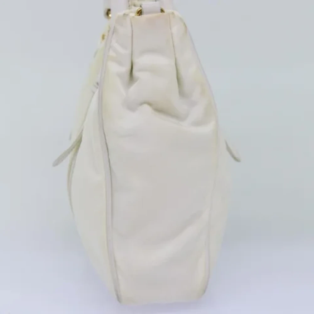 Prada Vintage Pre-owned Nylon handbags White Dames