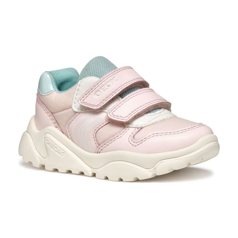 Geox Girls Pink Kids Sneakers, 22 Eu, Trainers