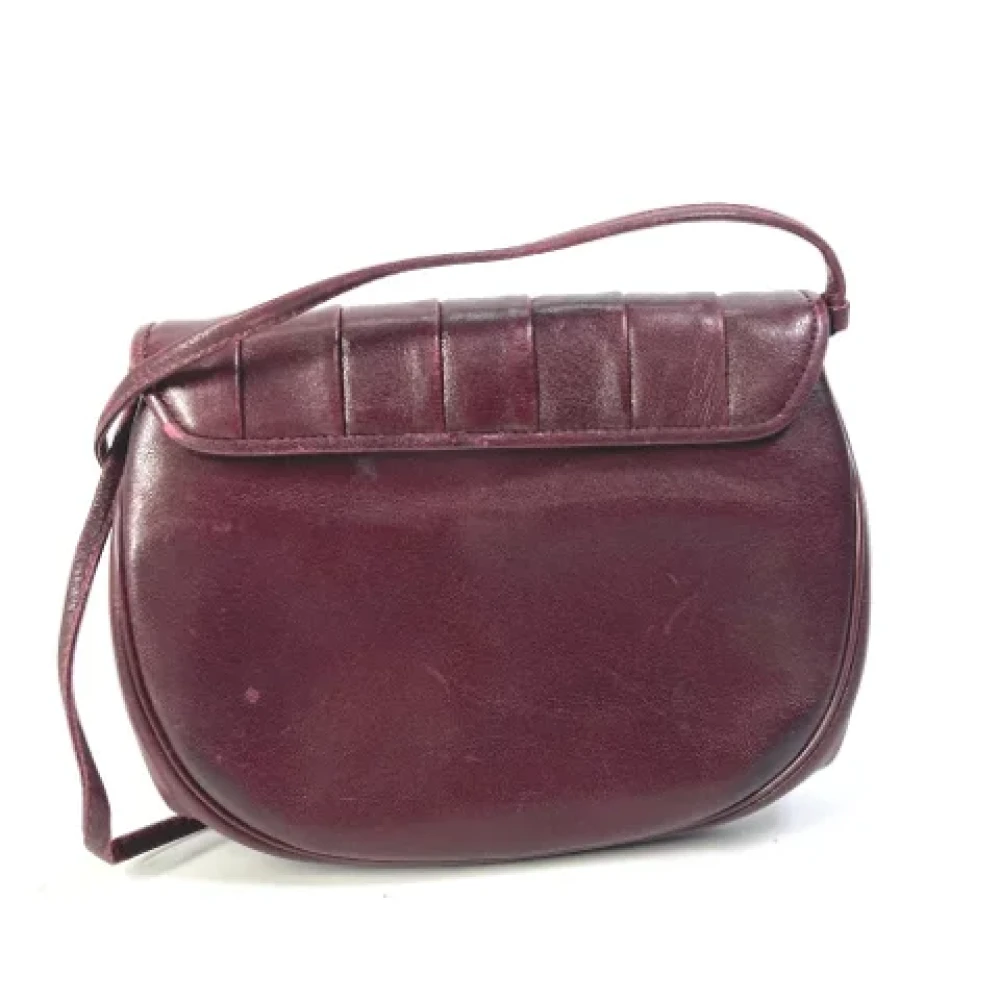 Dior Vintage Pre-owned Leather shoulder-bags Red Dames
