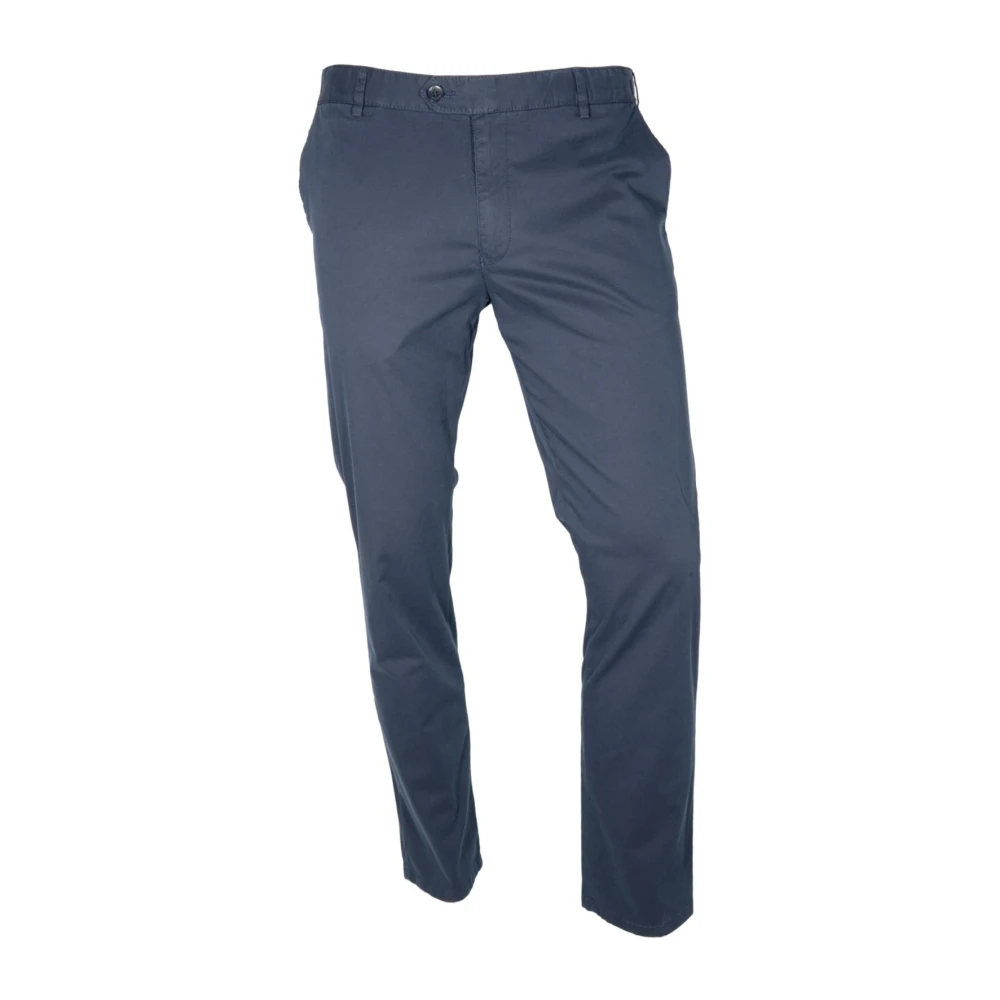 Meyer Men's Blue Straight Fit Jeans, W42 L32, Oslo Perfect Fit Flex Trousers