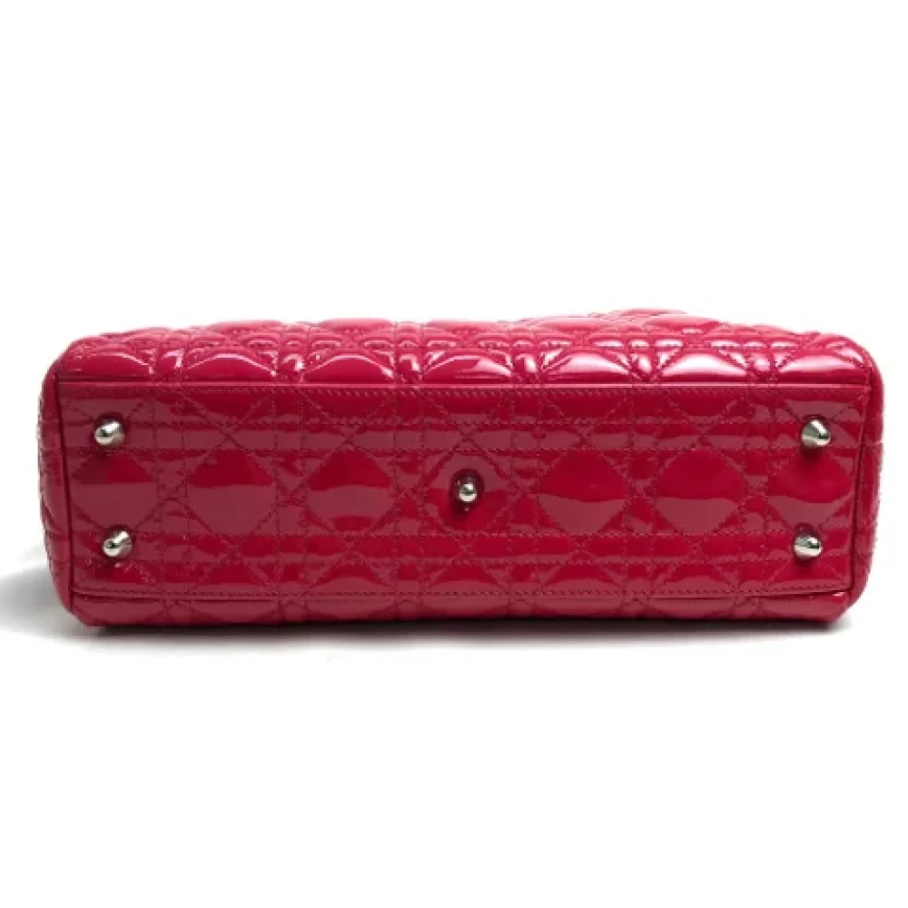 Dior Vintage Pre-owned Leather dior-bags Pink Dames