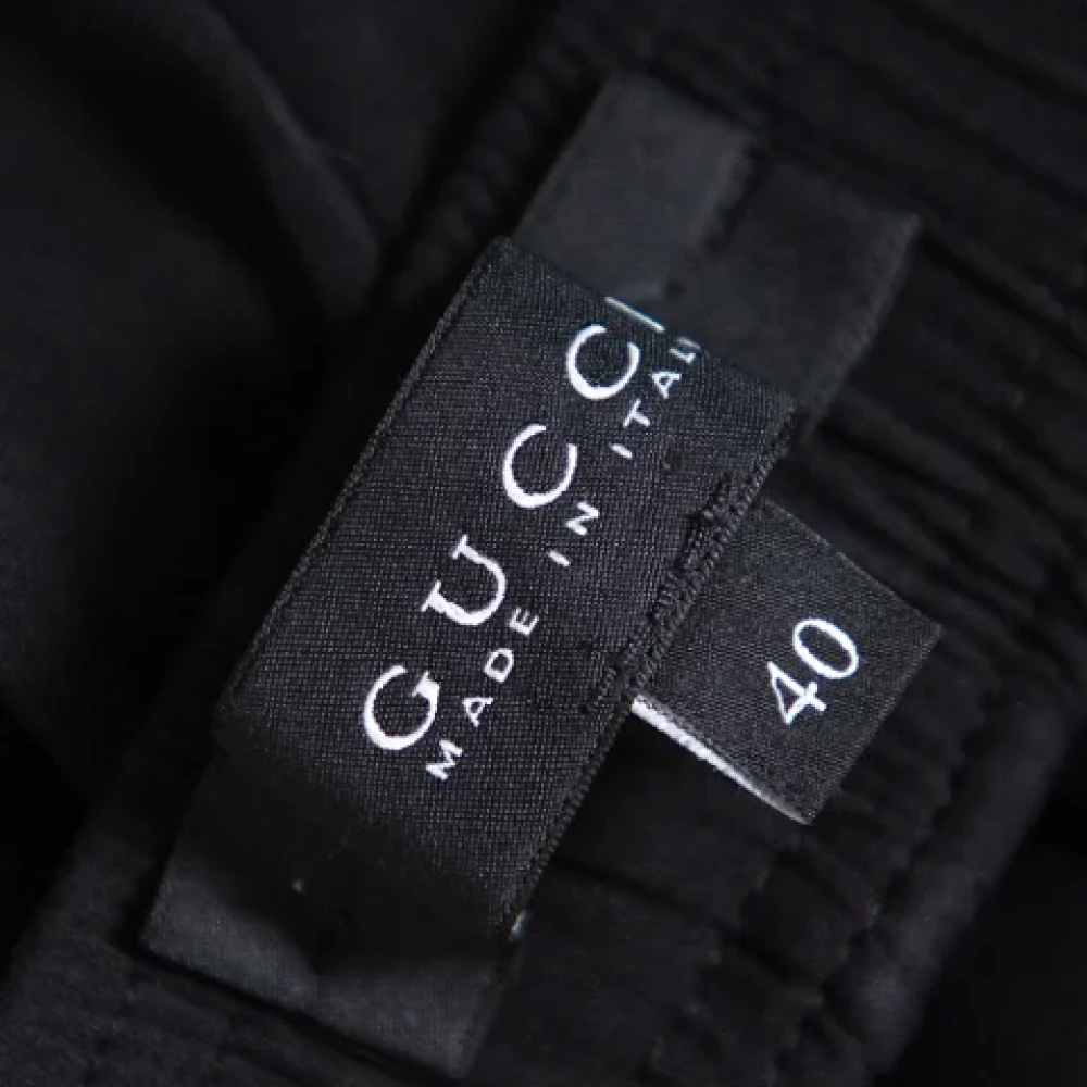 Gucci Vintage Pre-owned Silk bottoms Black Dames