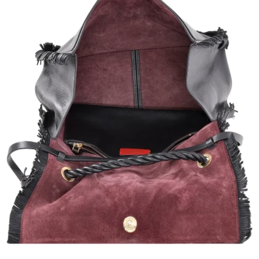 Valentino Vintage Pre-owned Leather handbags Black Dames