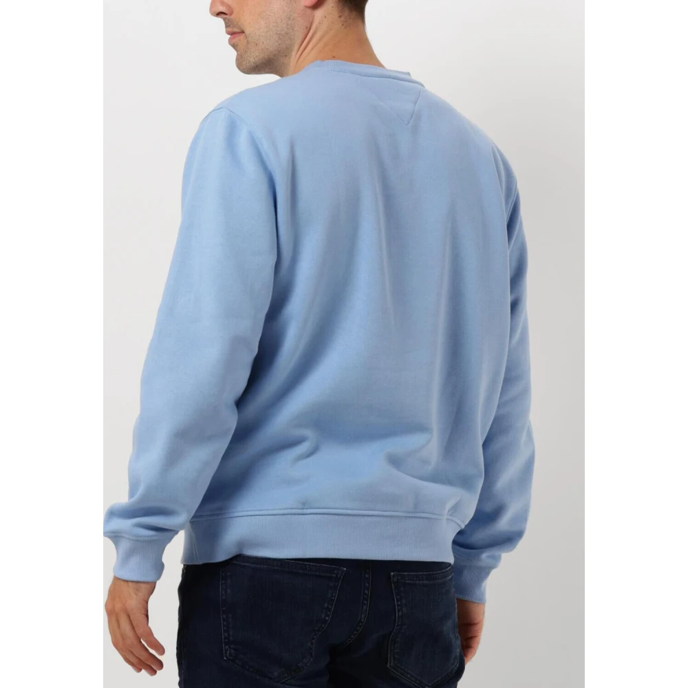 Tommy Jeans Heren Flag Crew Sweater Blue Heren