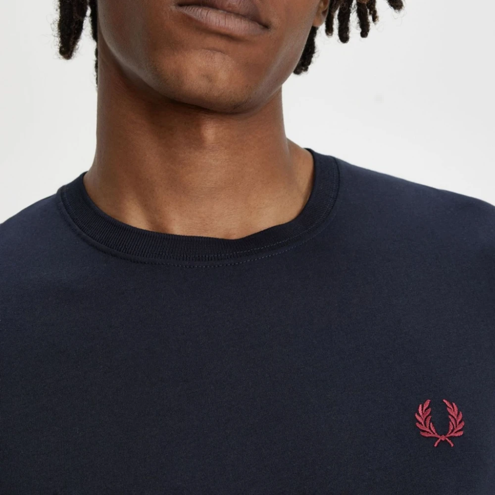 Fred Perry Shirts Blue Heren