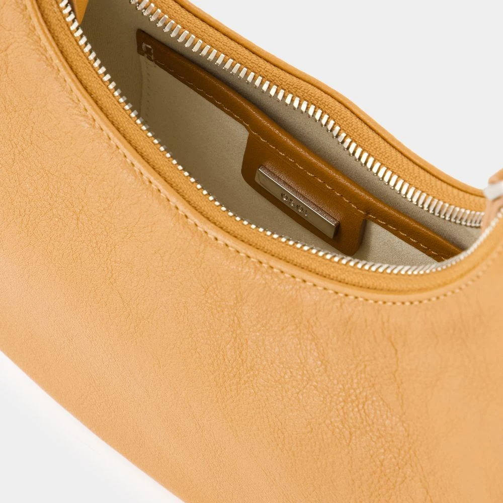 Osoi Bruin Leren Mini Tas Dubbel Draag Brown Dames