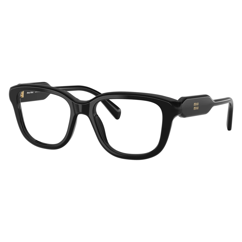 Miu Miu Unisex Black Mu 02Zv Optical Frame - Glasses - 53 Mm - Accessories