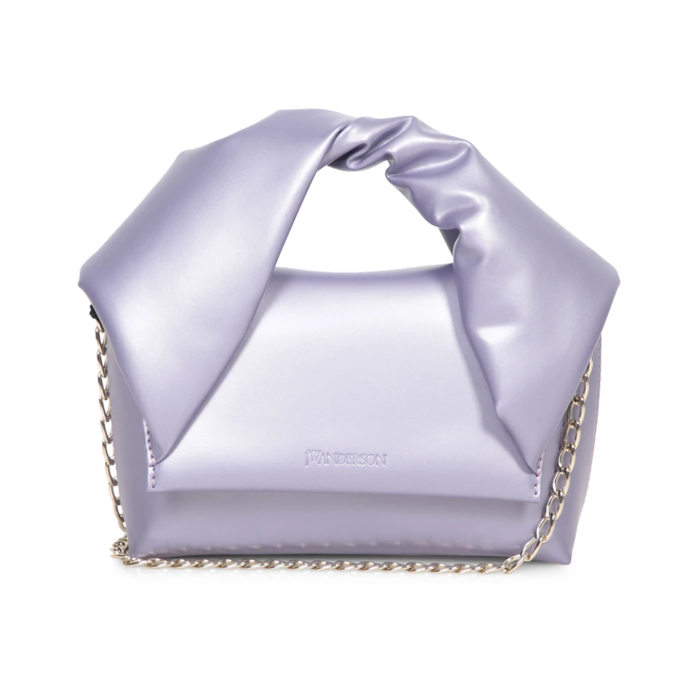 JW Anderson Elegante Lila Satijnen Stoffen Tas Purple Dames