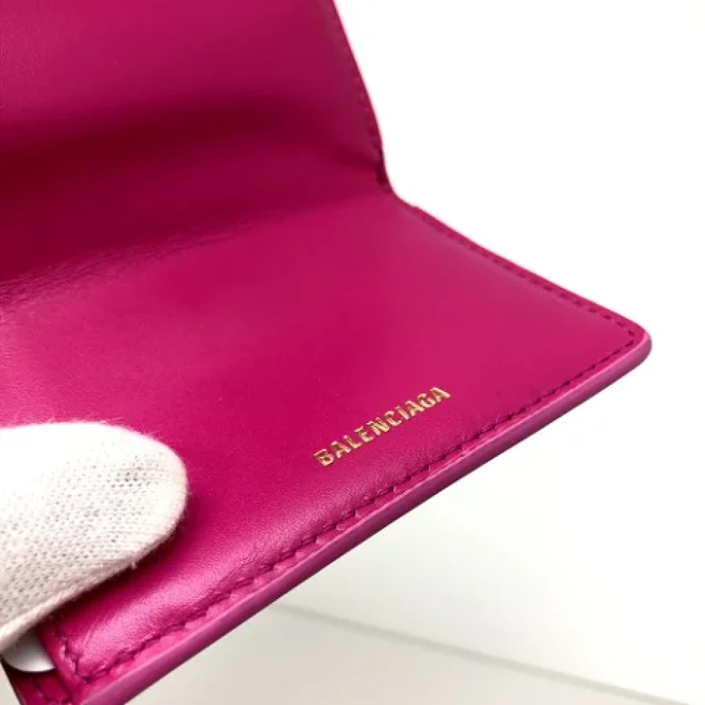 Balenciaga Vintage Pre-owned Leather wallets Pink Dames