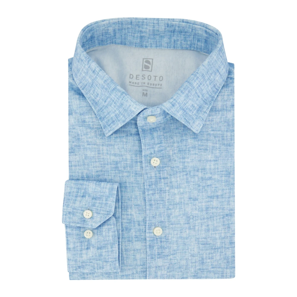 Desoto Blauw Business Overhemd Slim Fit Blue Heren