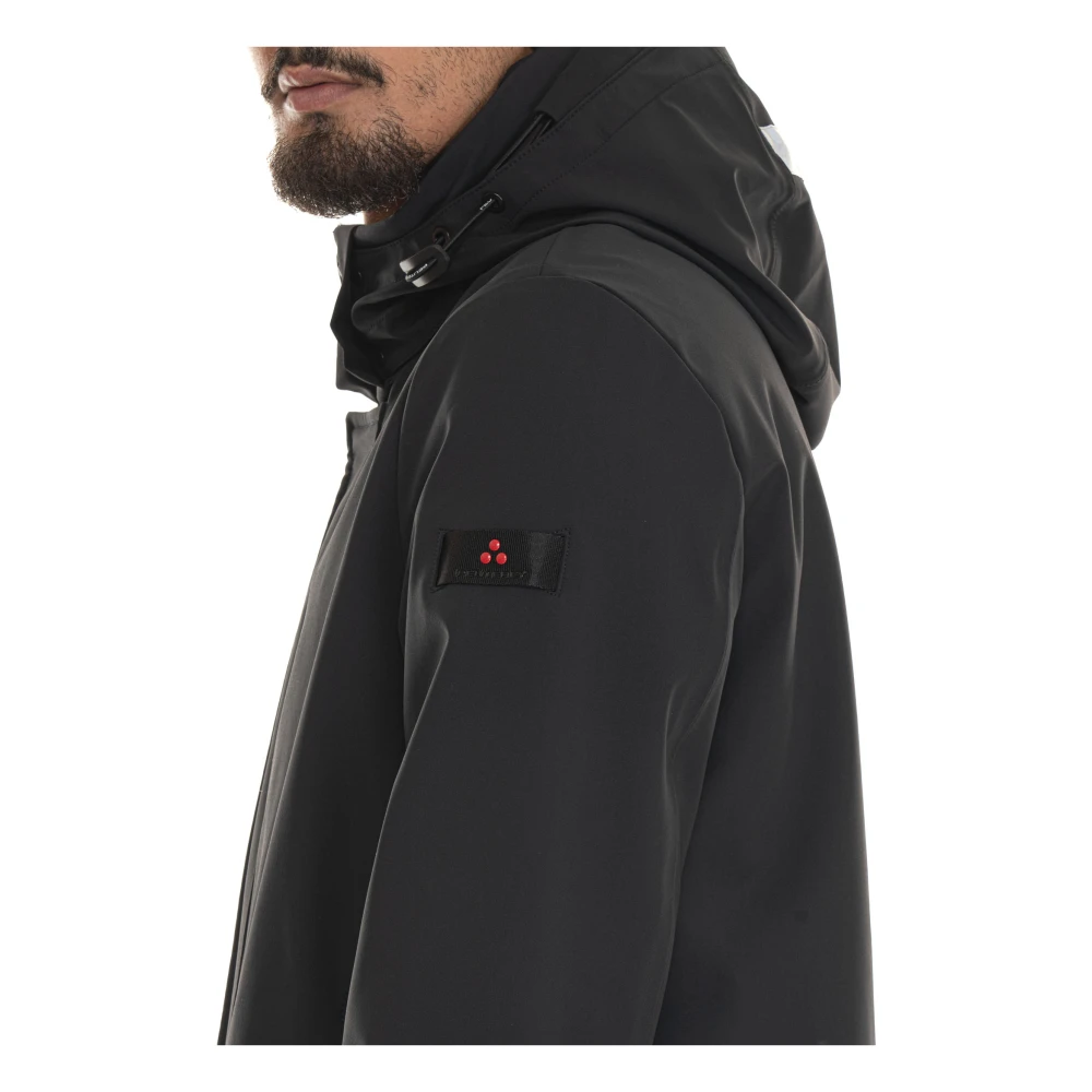 Peuterey Hooded Jacket met Afneembare Capuchon Black Heren