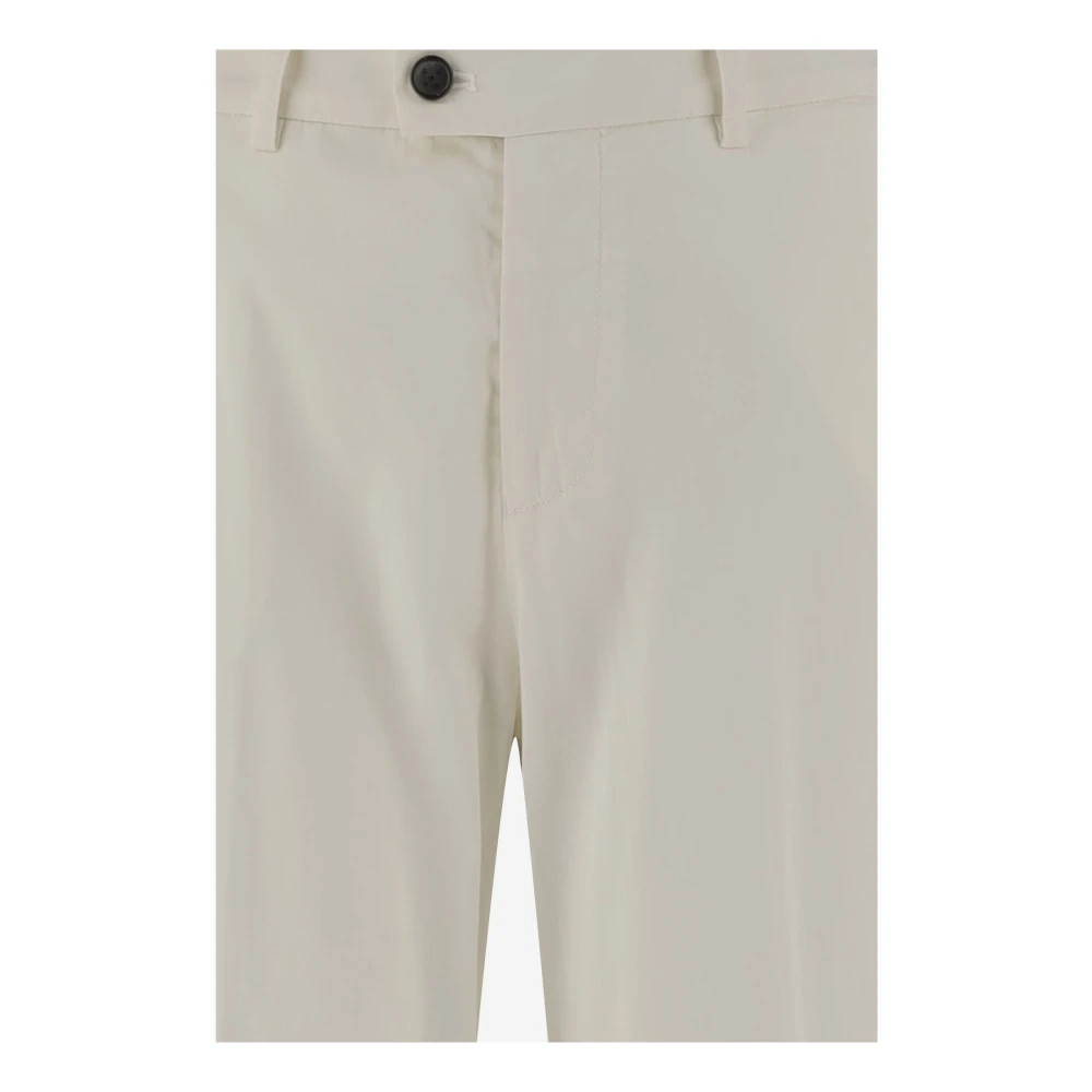 Berwich Zijden Katoenen Patrician Broek Ivoor Beige Dames