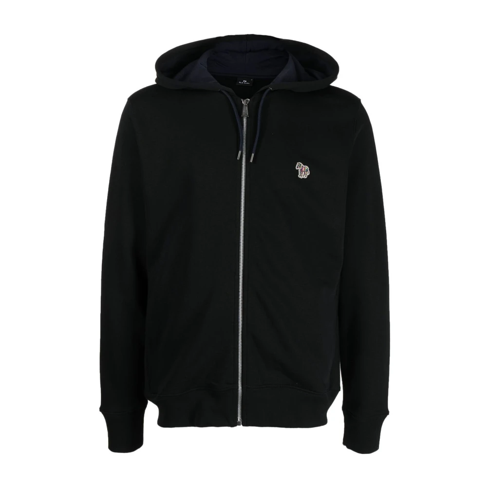 Paul Smith Uomo Nero Zip-Through Sweater