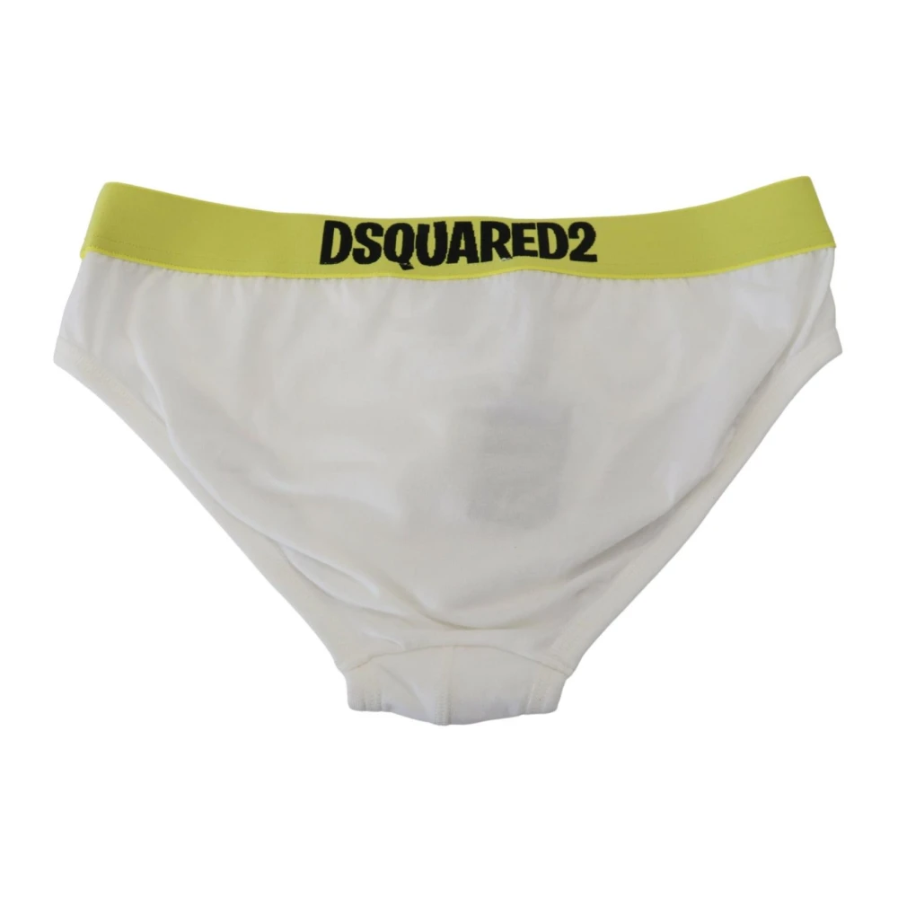Dolce & Gabbana Witte Surf Heren Slip Katoen Stretch White Dames