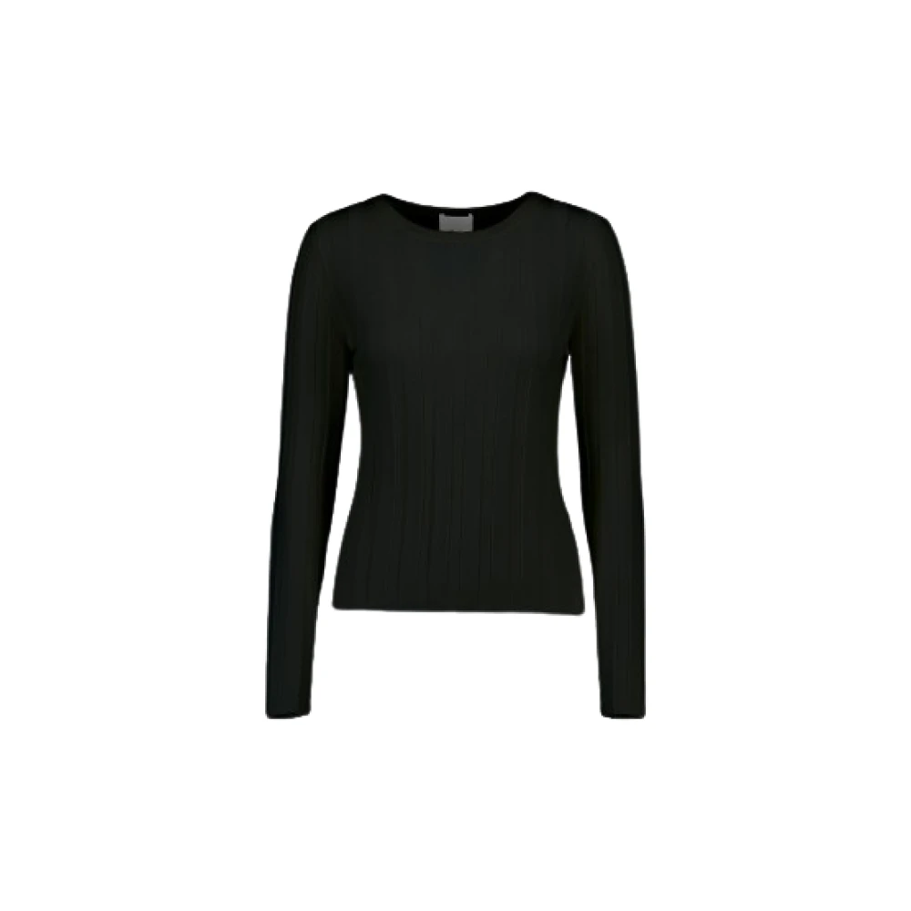 Allude Gezellige Gebreide Trui Black Dames