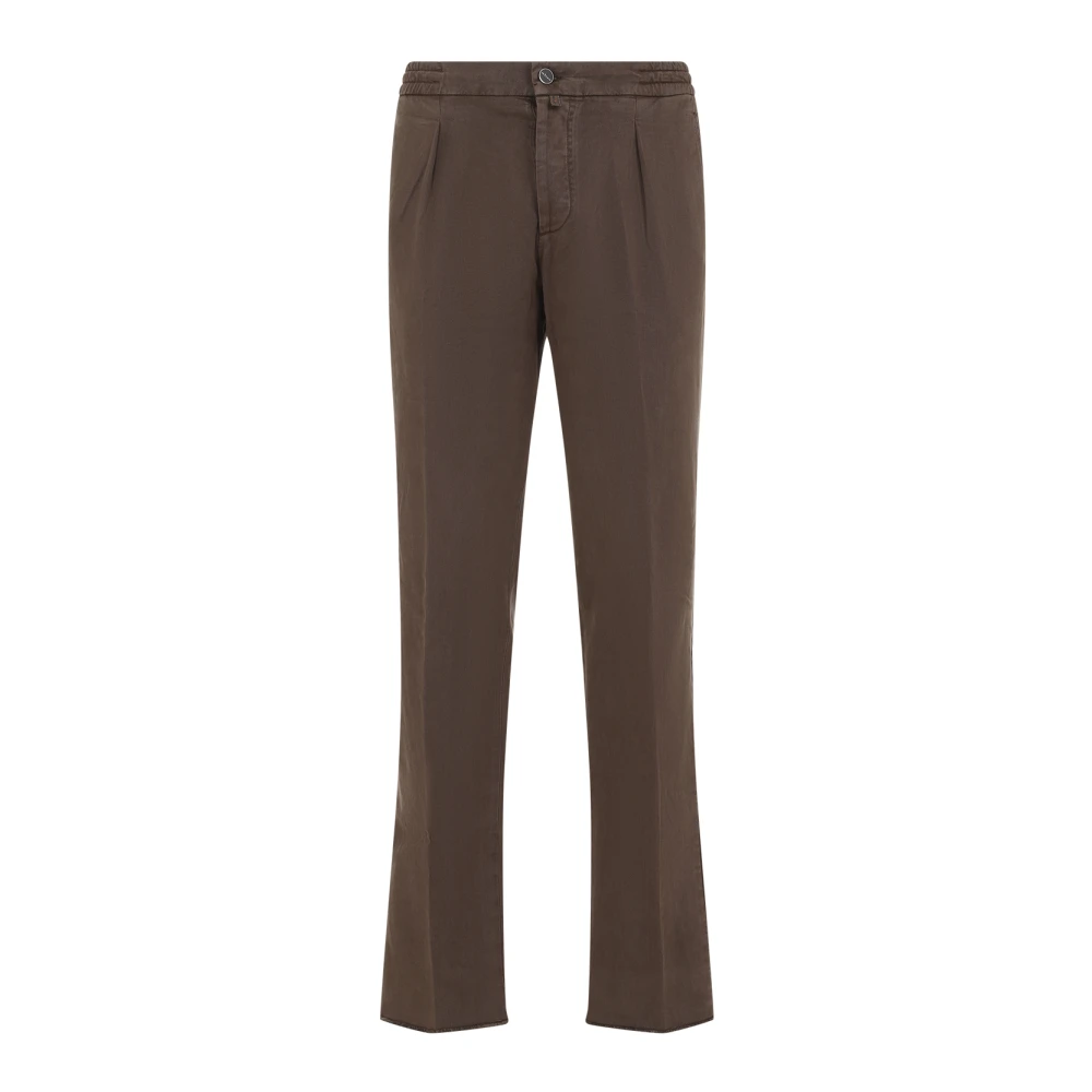 Kiton Castagna Casual Broek Brown Heren
