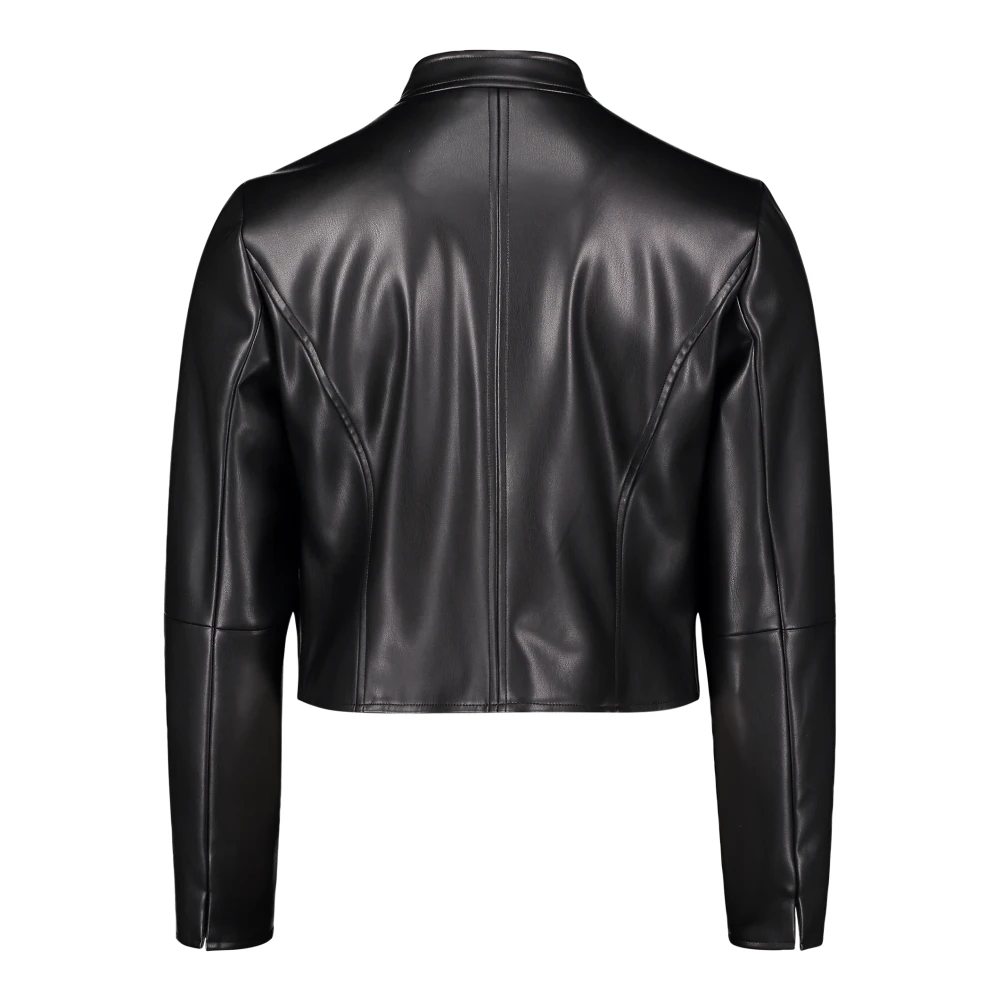 Betty & Co Bikerjack met opstaande kraag Black Dames