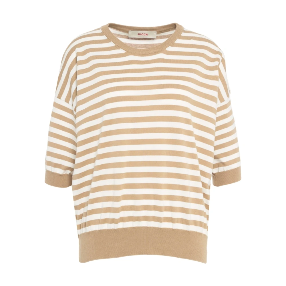 Jucca Chique Beige Gebreide Trui Ss25 Beige Dames