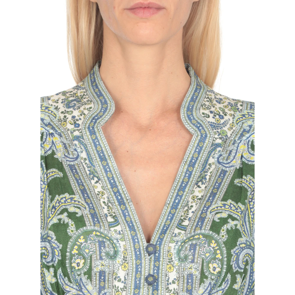 Zimmermann Ottie Maxi Jurk Green Dames