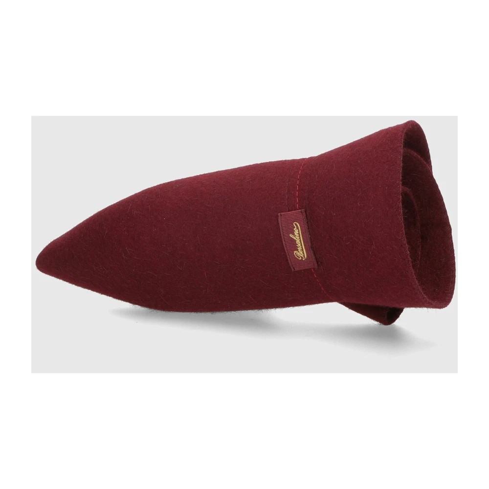 Borsalino Retro-geïnspireerde vilten hoed met medium rand Red Heren