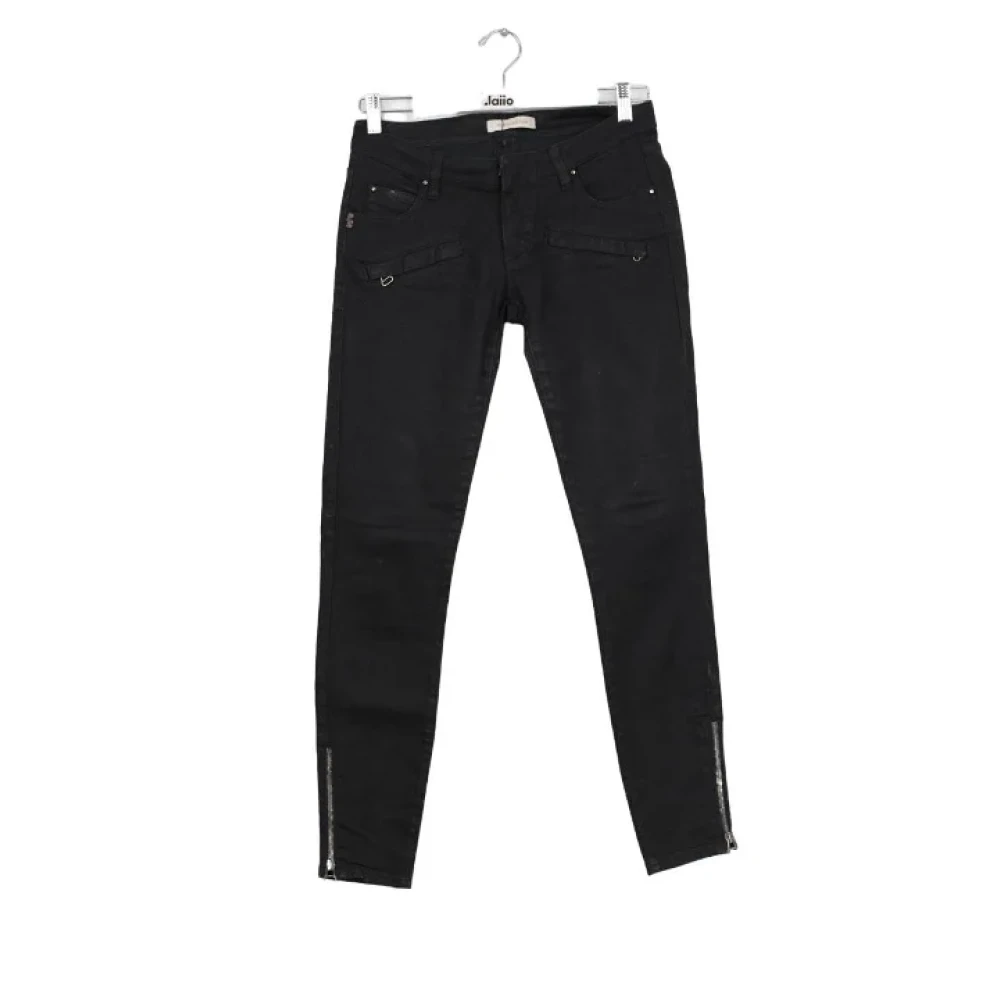 Balmain Pre-owned Cotton jeans Black Dames