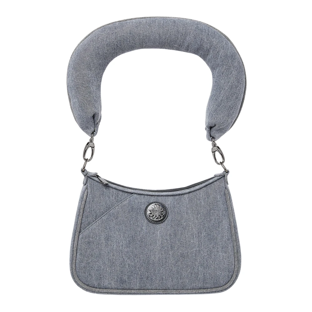 Paula Canovas Del Vas Blue Shoulder Bags, Female, One Size, Carmen Shoulder Bag