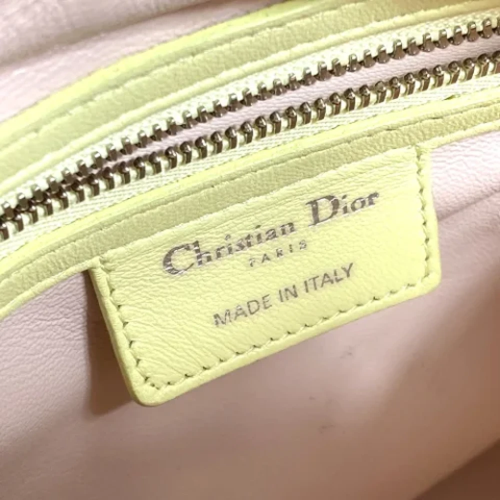 Dior Vintage Pre-owned Leather dior-bags Green Dames