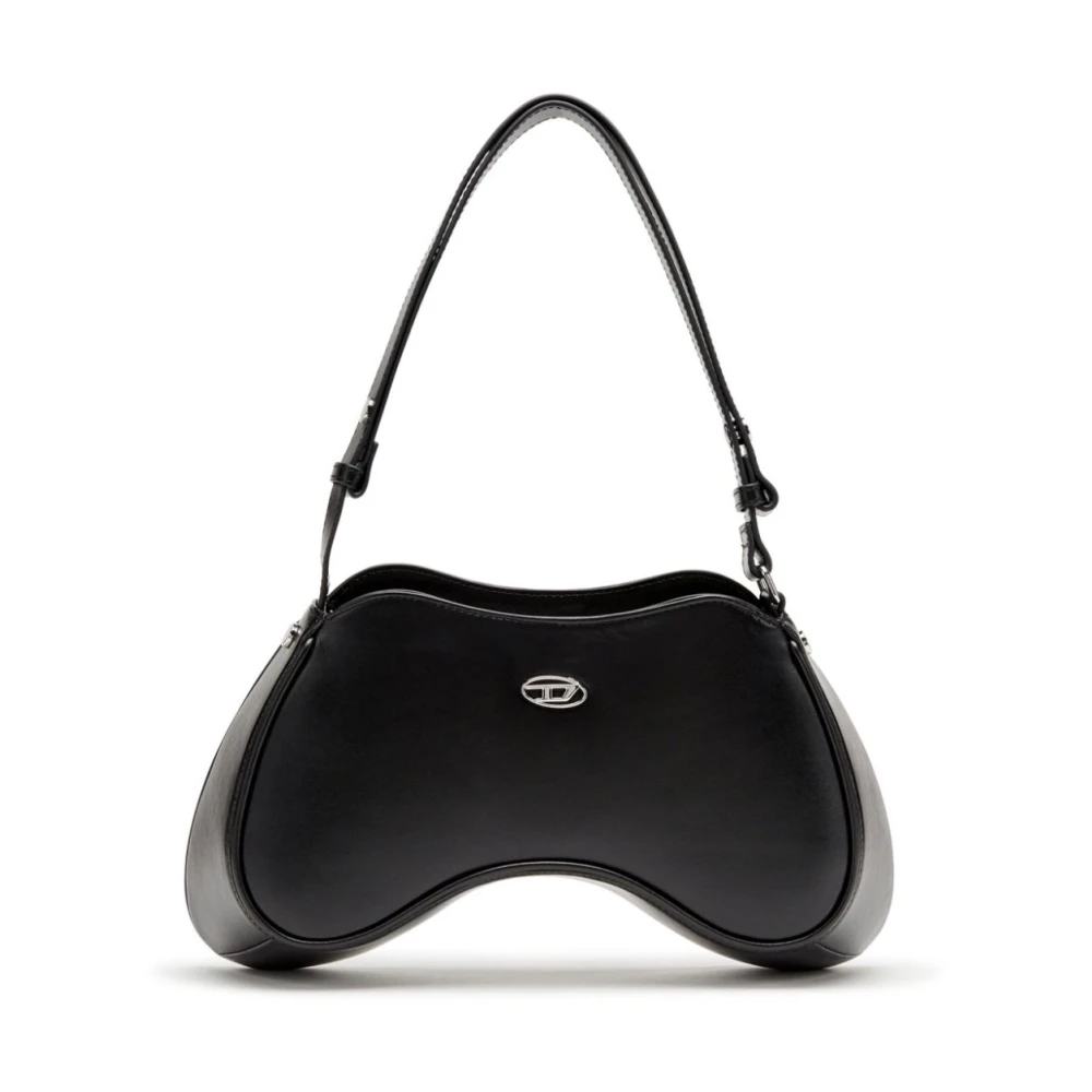 Diesel Women's Black Handbags, One Size, Stylish Shoulder Bag