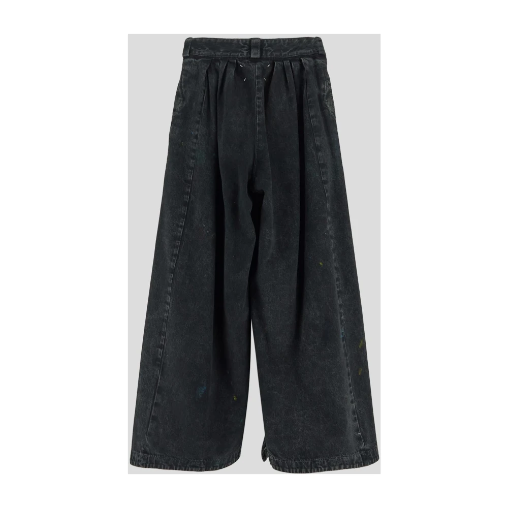 Maison Margiela Zwarte Katoenen Jeans Black Dames