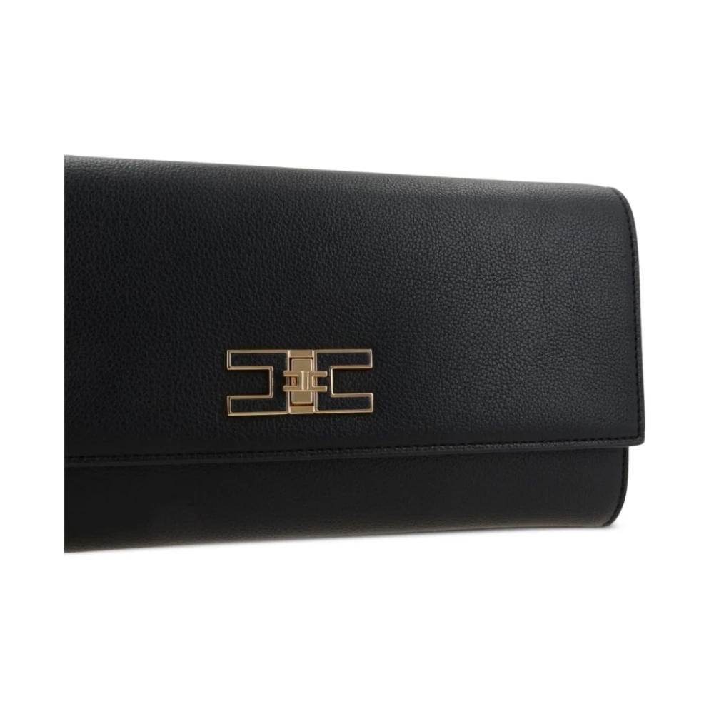 Elisabetta Franchi Elegante Nero Clutch Tas Black Dames
