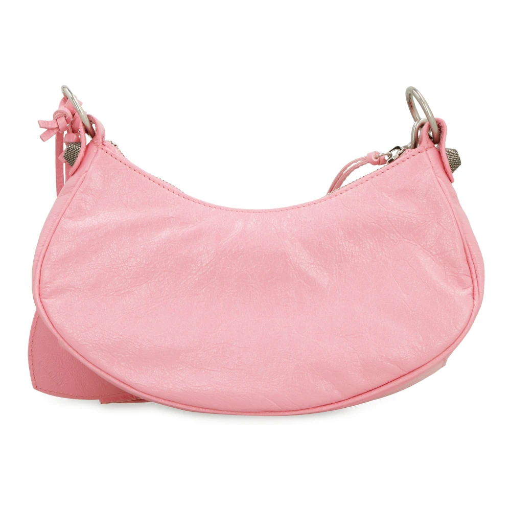 Balenciaga Studded Leren Crossbody Tas Pink Dames