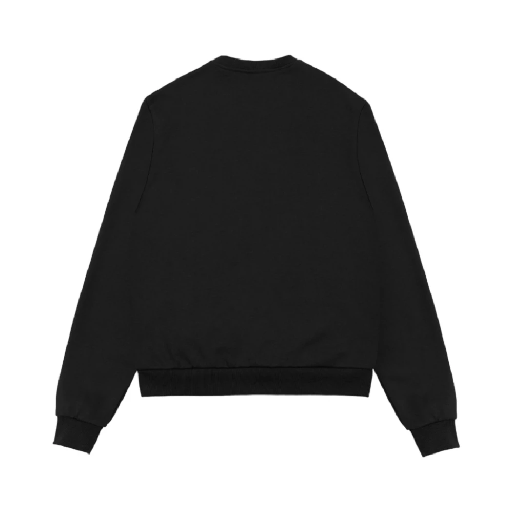 Colmar Zwarte trui met technische stofapplicatie Black Heren