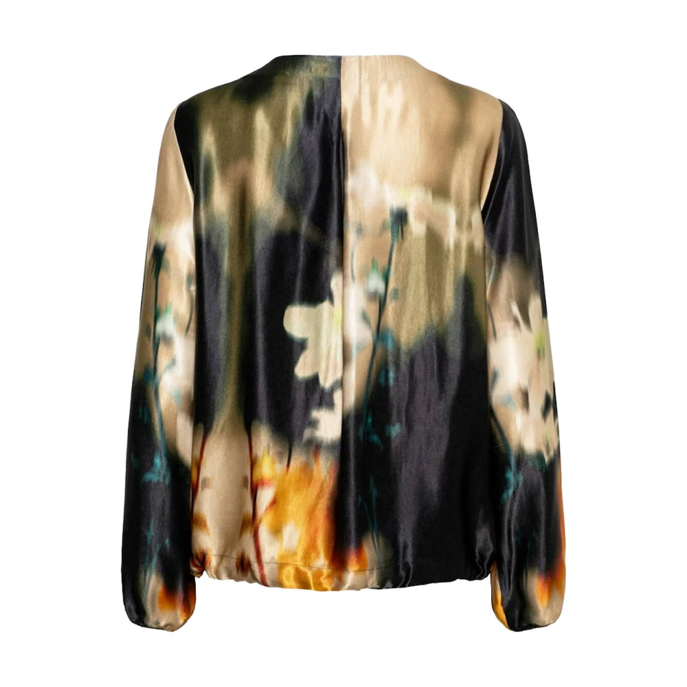 &Co Woman Bloemen lange mouw top Alexandra Multicolor Dames