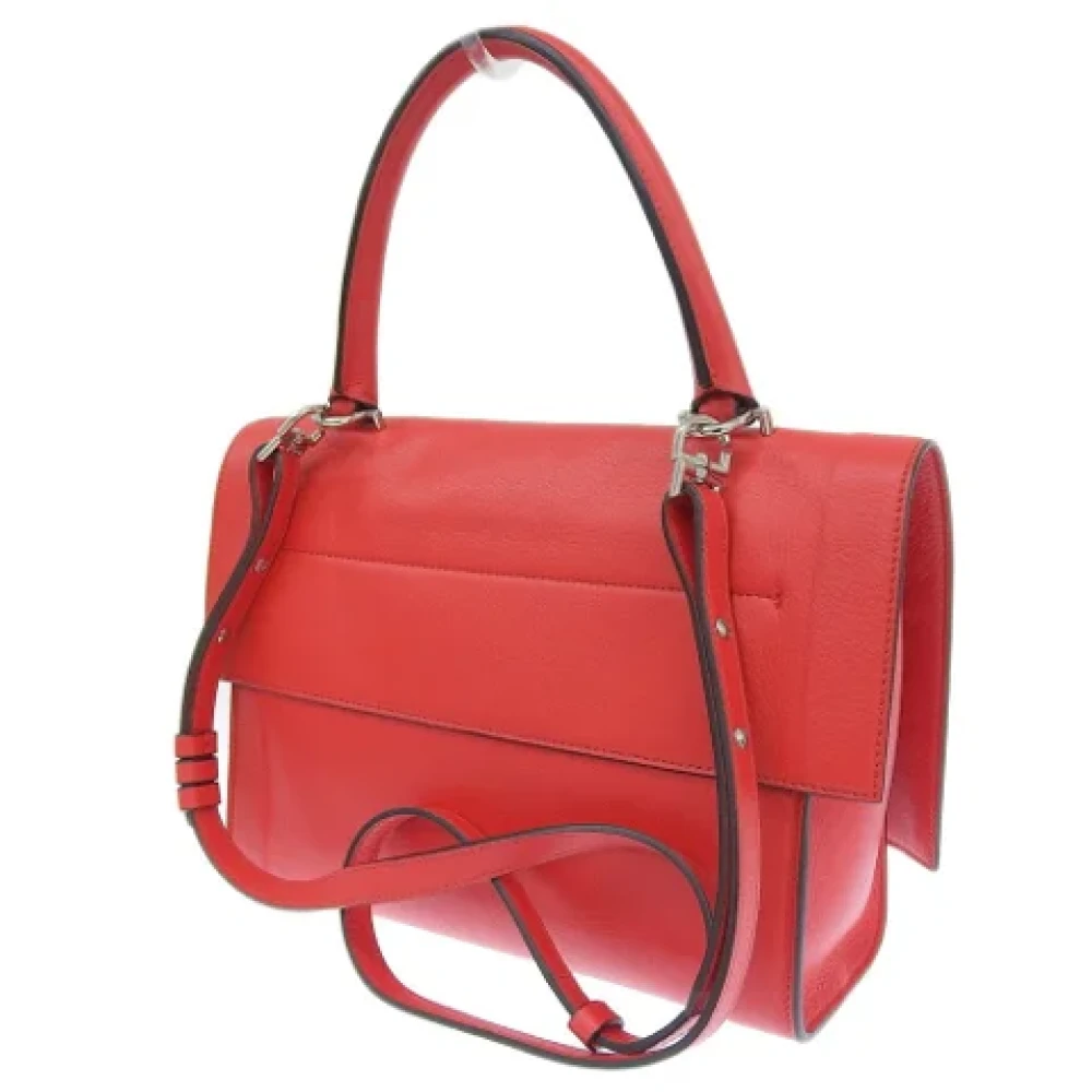 Givenchy Pre-owned Leather handbags Red Dames