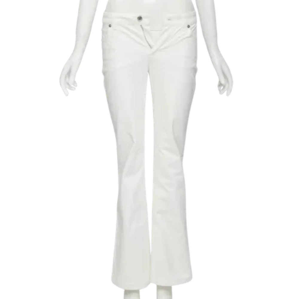 Louis Vuitton Vintage Pre-owned Denim jeans White Dames