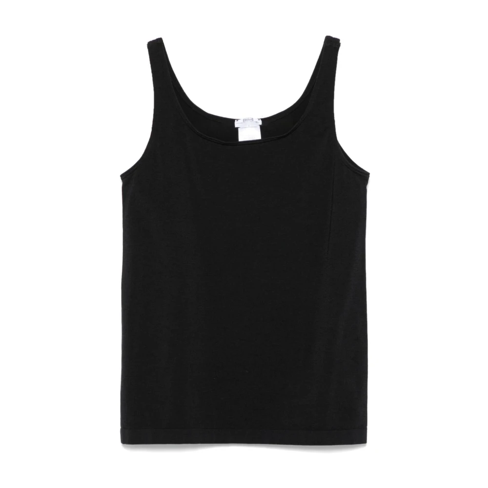 Wolford Women's Black Scoop Neck Sleeveless Top