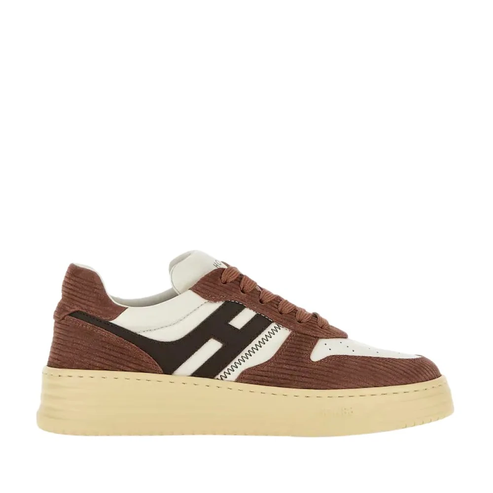 Hogan Bruine Sneakers H630 Dames Schoenen
