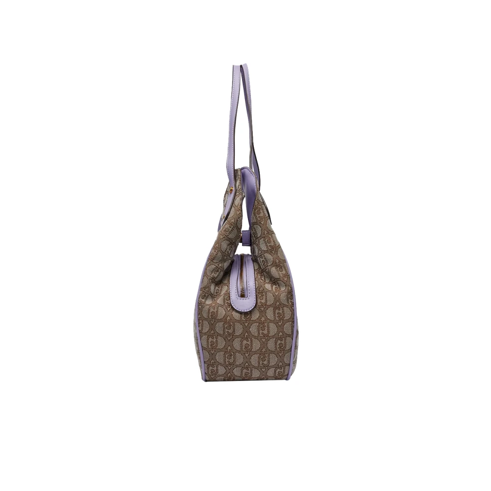 Liu Jo Beige Shopper Tas Elegant Functioneel Multicolor Dames