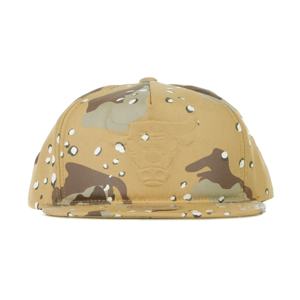 Mitchell & Ness Platte klep NBA snapback pet zand camo Beige Heren