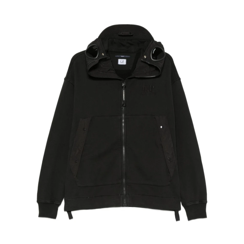 C.p. Company , Zip-Throughs, Male, Black, L, Jumpers