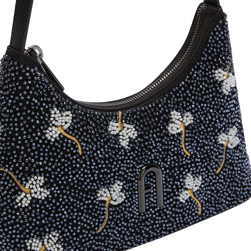 Furla Diamanten Schoudertas Mini Black Dames