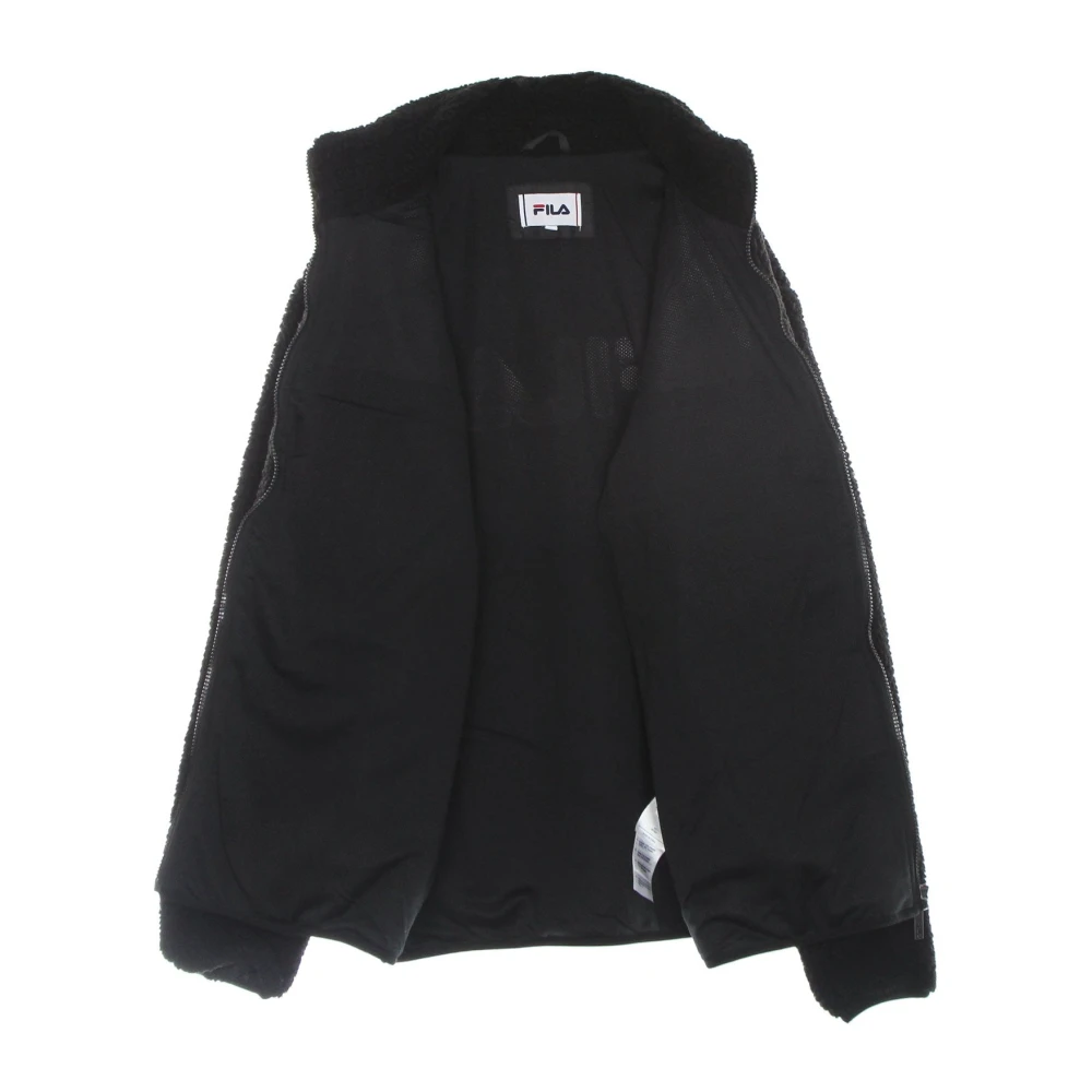 Fila Zwarte Sherpa Fleece Jas voor Mannen Black Heren