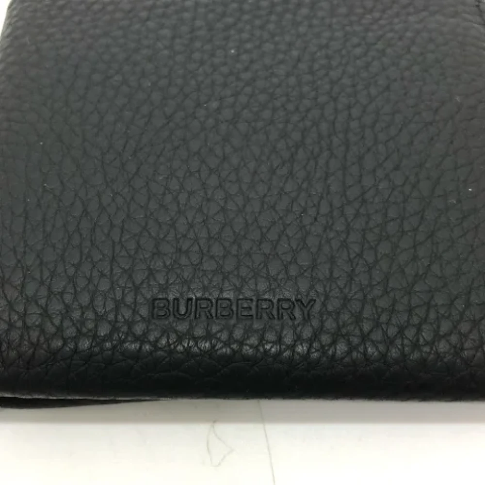 Burberry Vintage Pre-owned Leather wallets Black Heren