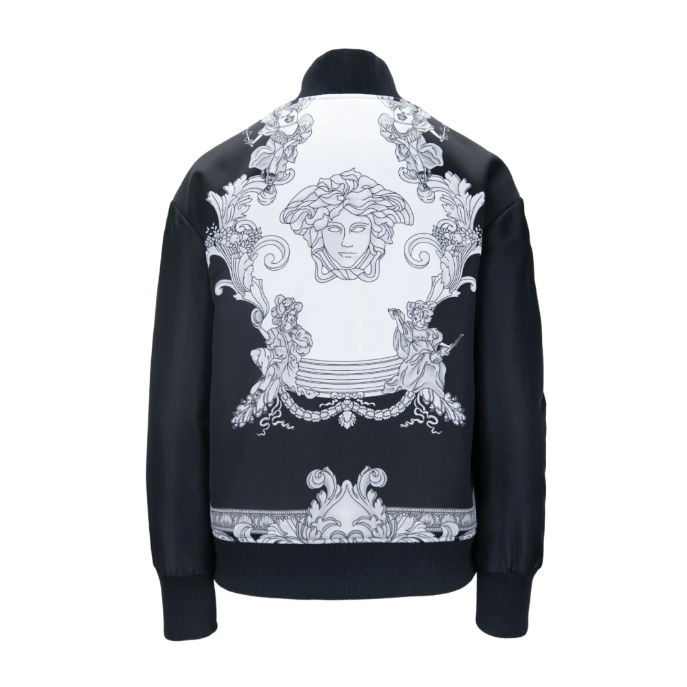 Versace Dames Rits Jas Ribboord Black Dames
